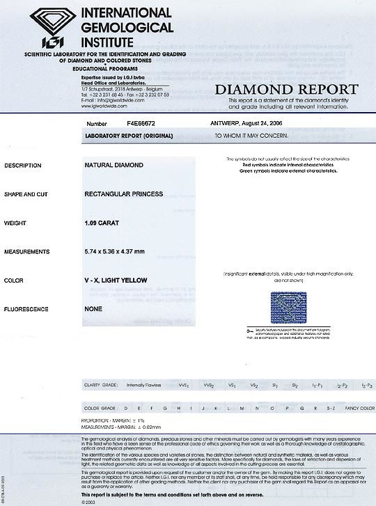 Foto 9 - Diamant-Ring 1,09ct Rectangular Princessschliff IGI 18K, R2926
