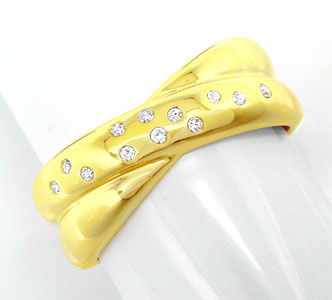 Foto 1 - Top Moderner Diamant-Ring Gelbgold 14K River, S8822